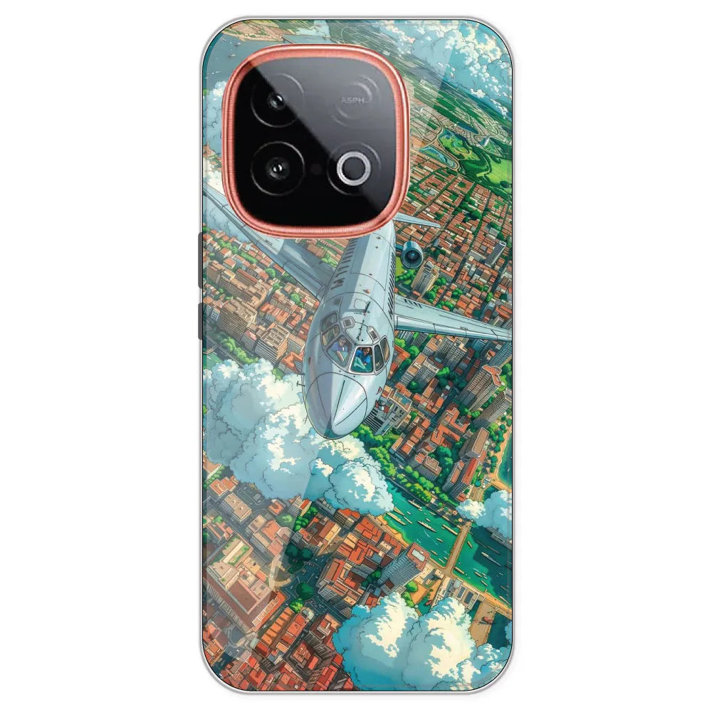 Flying Over City - Printed Silicone Case For IQOO Neo 10