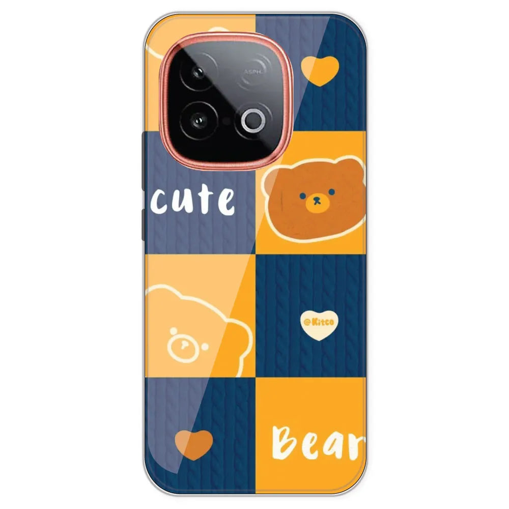 Cute Bear Collage - Printed Silicone Case For IQOO Neo 10
