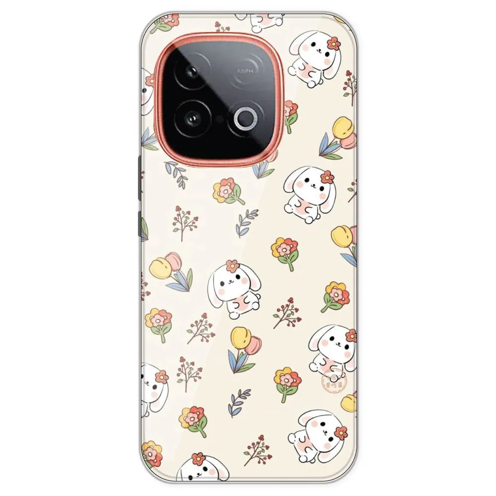 Cute Bunny - Printed Silicone Case For IQOO Neo 10