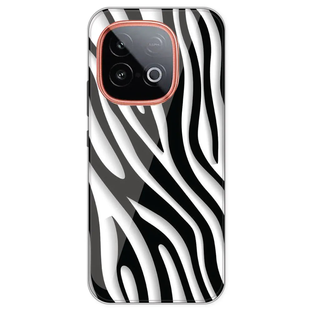 Zebra Print - Clear Printed Silicone Case For IQOO Neo 10