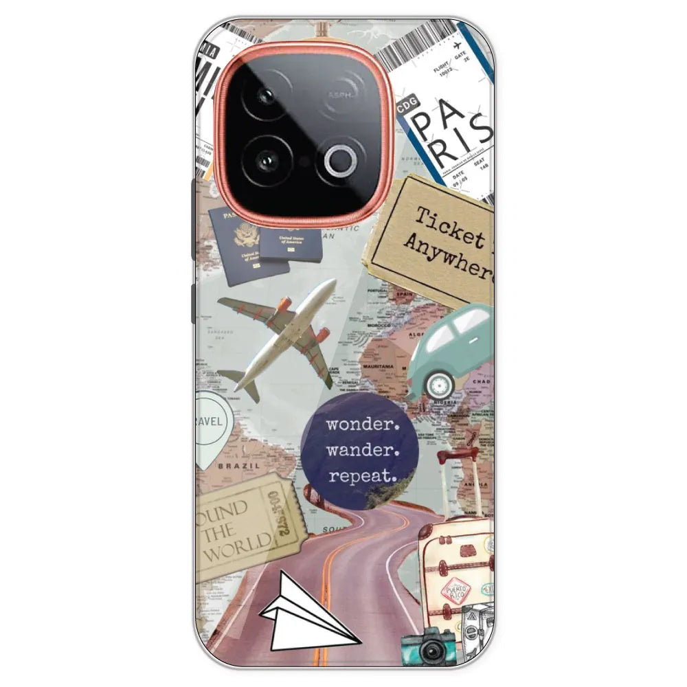 Travel Collage - Printed Silicone Case For IQOO Neo 10