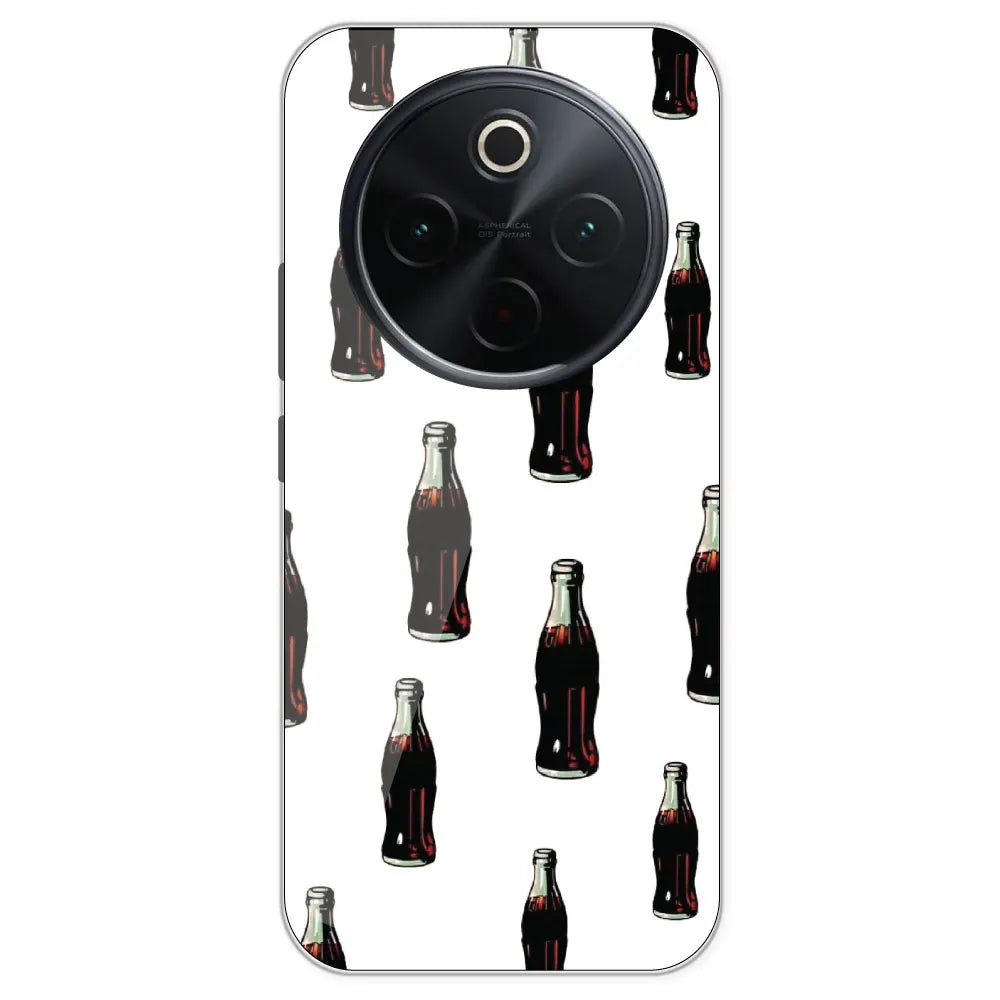 Soft Drinks - Clear Printed Silicone Case For IQOO Z10