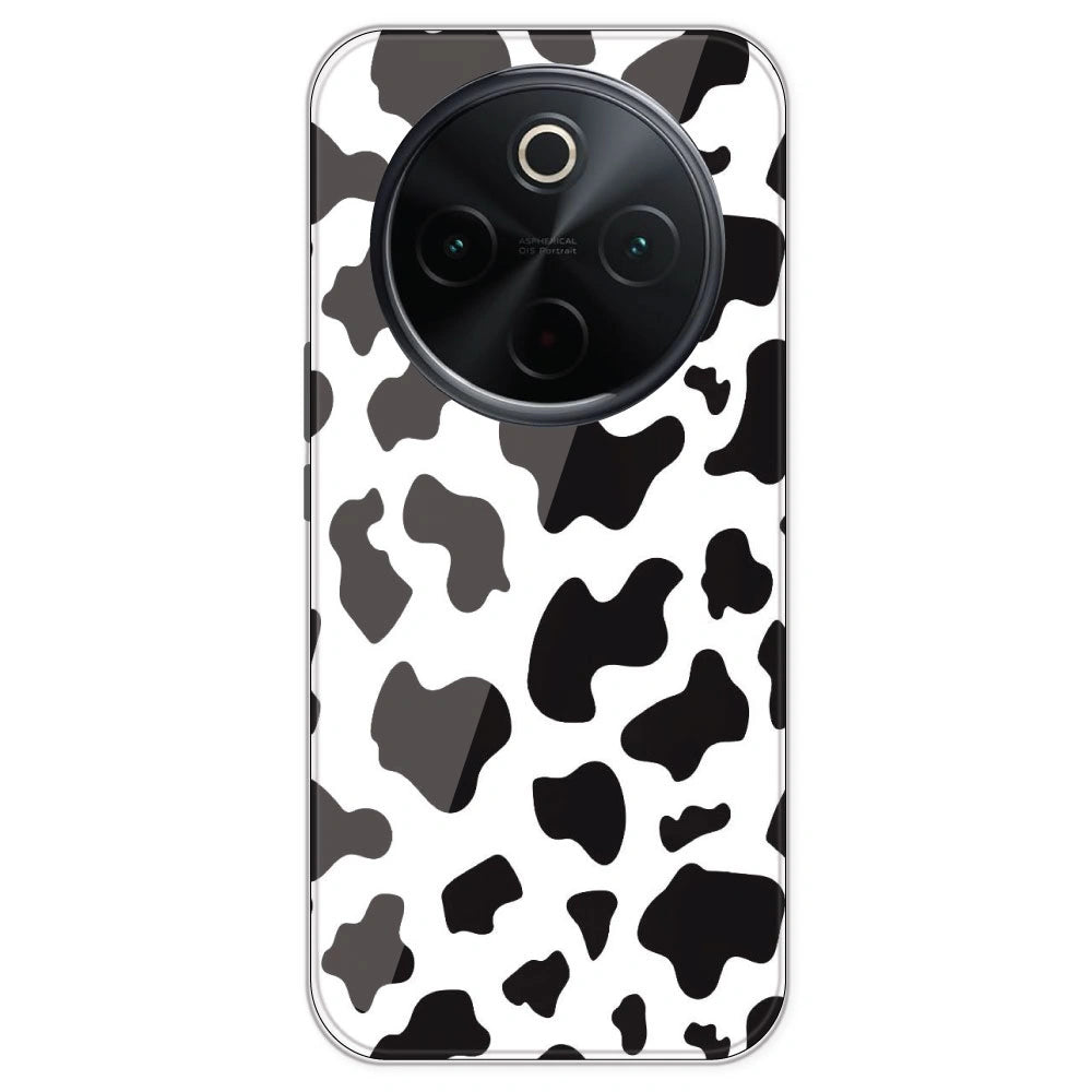 Cow Print - Clear Printed Silicone Case For IQOO Z10