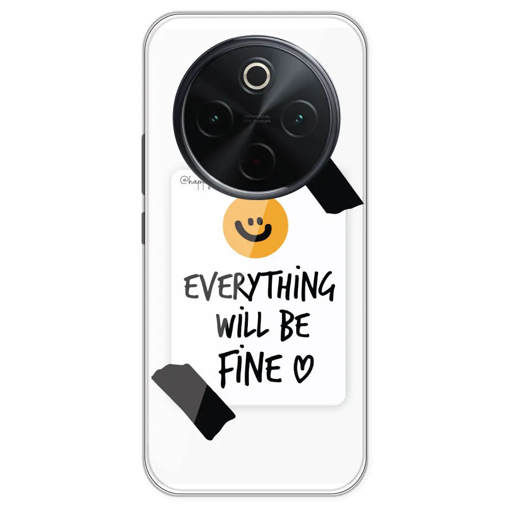 Everything Will Be Fine - Clear Printed Silicone Case For IQOO Neo Z10
