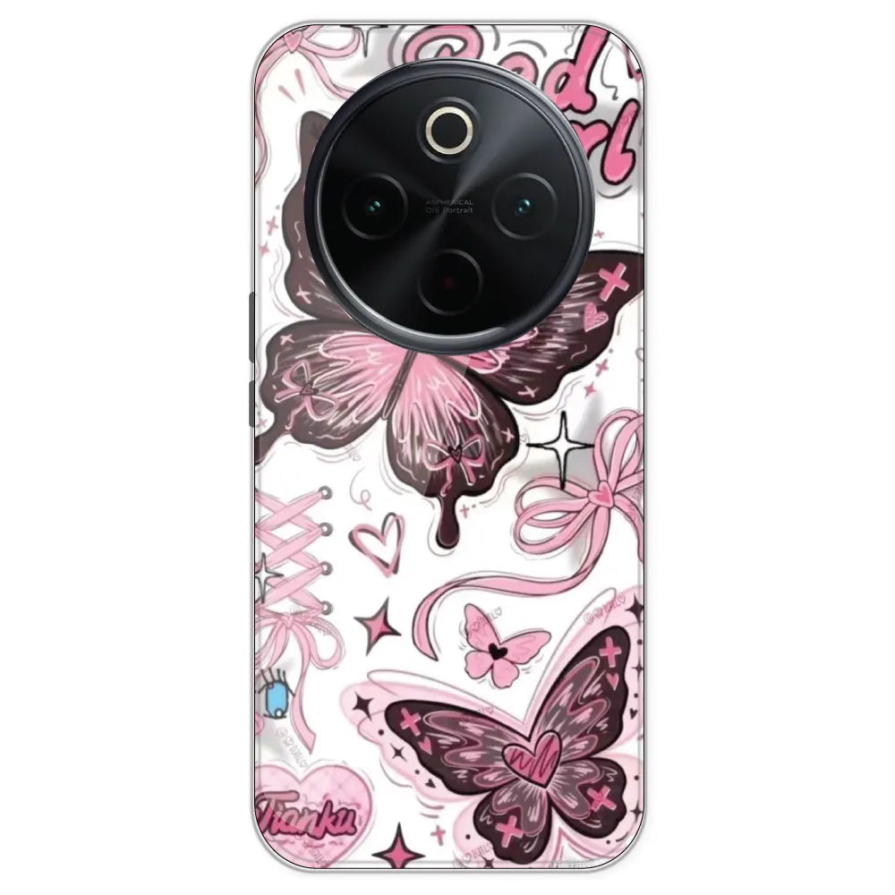 Bad Girl Butterfly - Printed Silicone Case For IQOO Z10