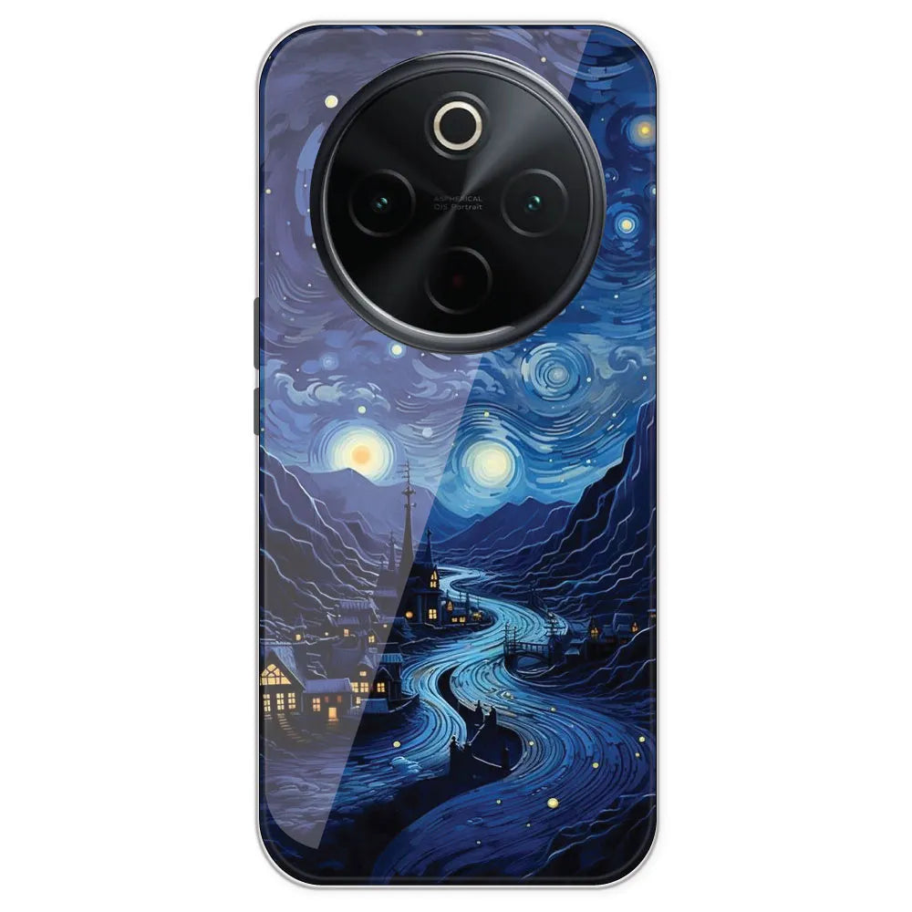 The Starry Night - Printed Silicone Case For IQOO Z10