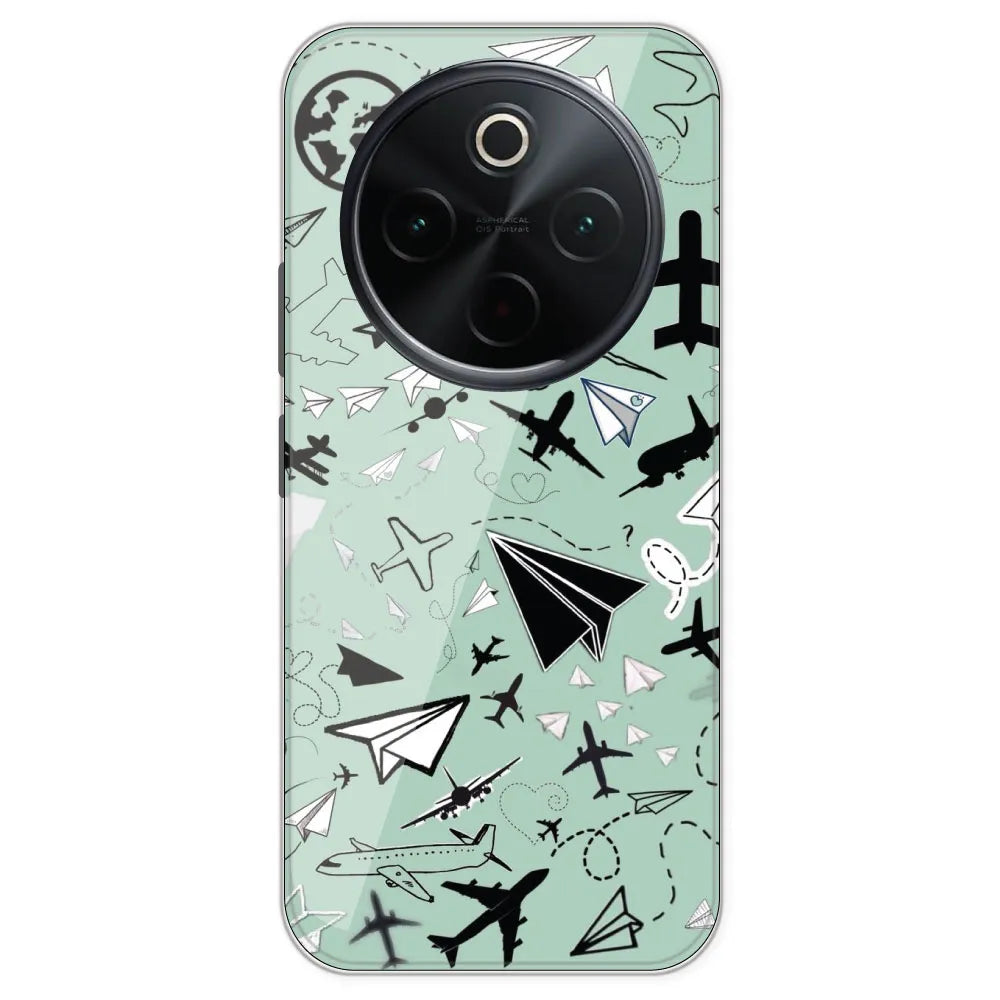 Planes - Printed Silicone Case For IQOO Neo Z10