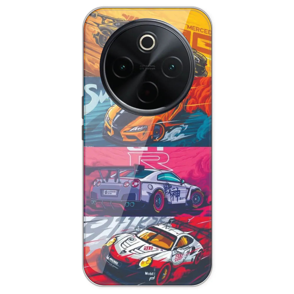 Sports Cars - Printed Silicone Case For IQOO Z10