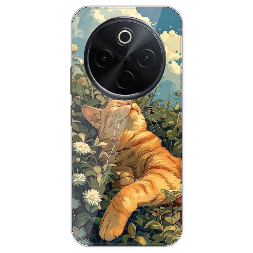 Garfield Sleeping - Printed Silicone Case For IQOO Z10