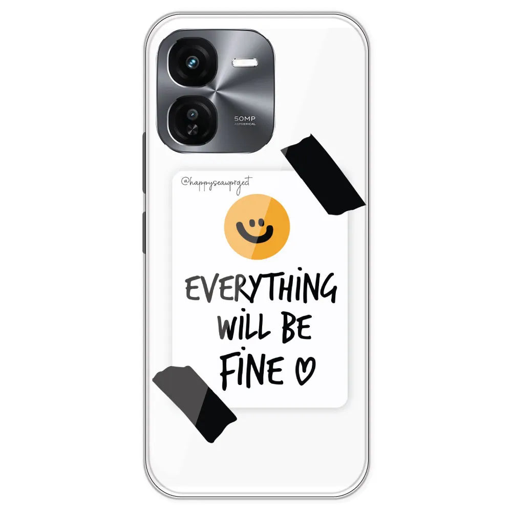 Everything Will Be Fine - Clear Printed Silicone Case For IQOO Neo Z9X