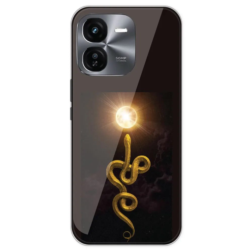 Golden Serpent - Printed Silicone Case For IQOO Z9X