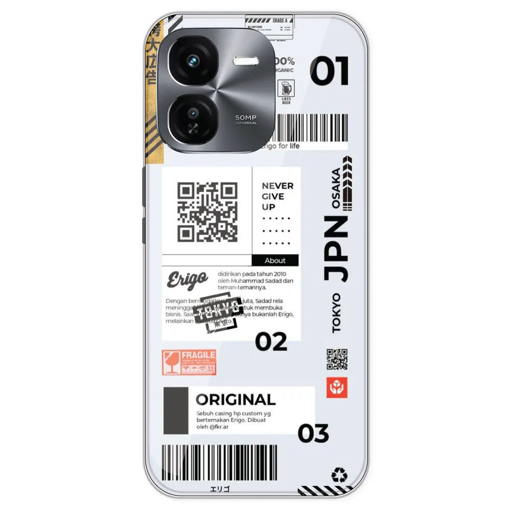 Barcode Labels - Printed Silicone Case For IQOO Z9X