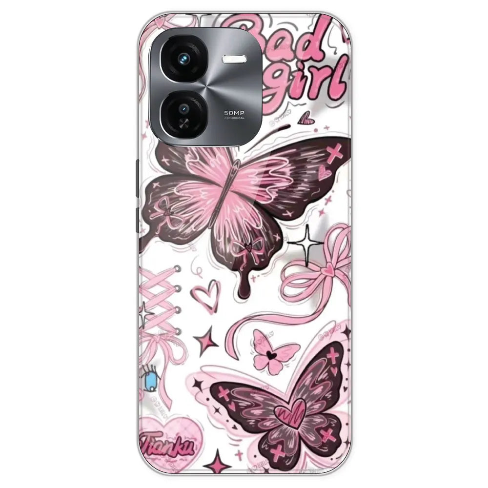 Bad Girl Butterfly - Printed Silicone Case For IQOO Z9X