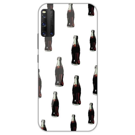 Soft Drinks - Clear Printed Silicone Case For IQOO 3