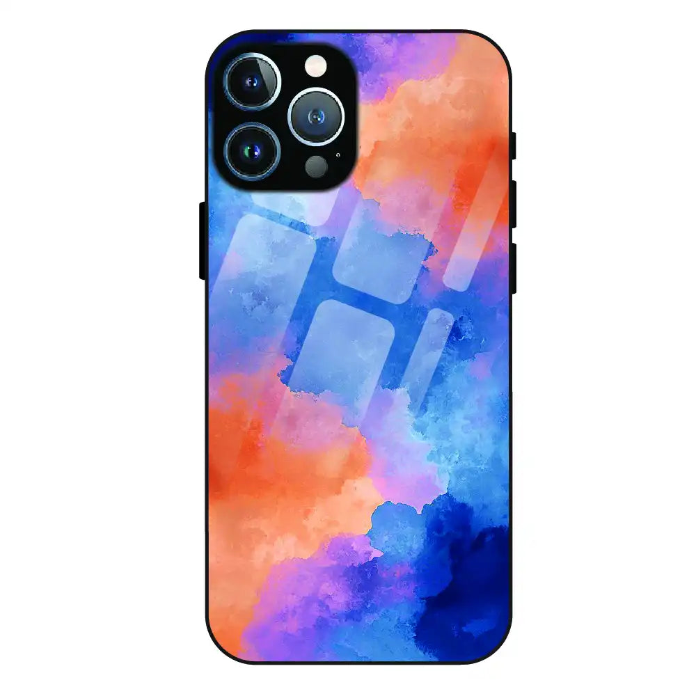 Abstract Pastel Cloud Geometry - Glass Case For Apple iPhone 11 Pro