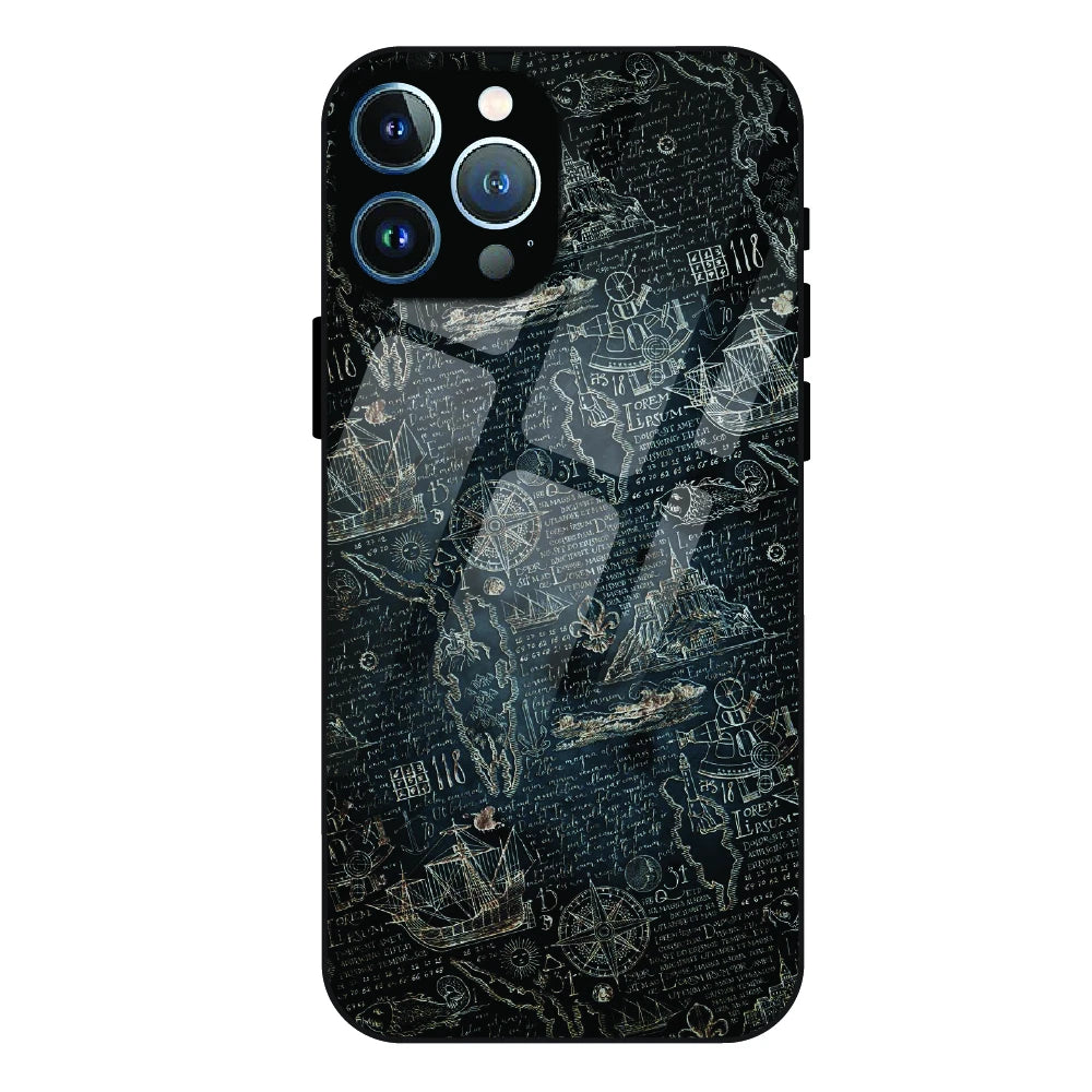 Vintage Explorer Map - Glass Case For Apple iPhone 11 Pro
