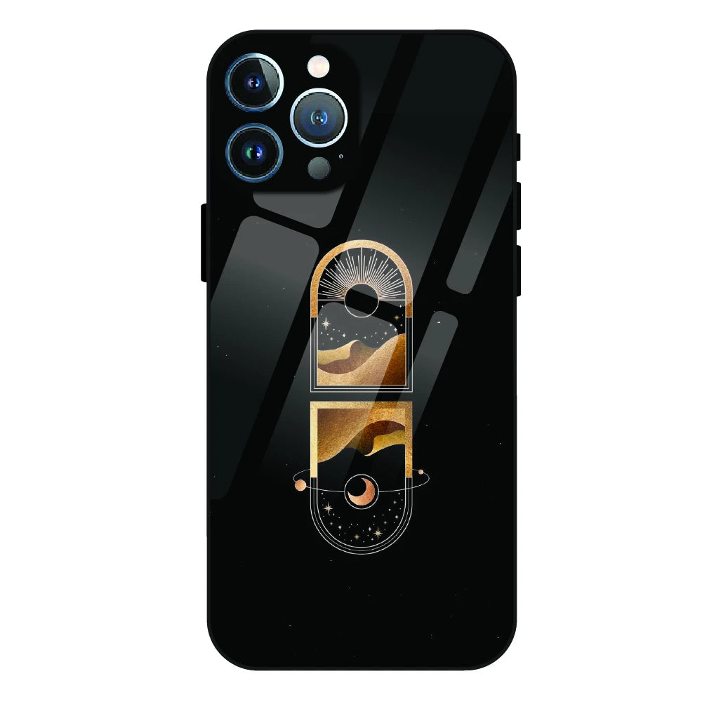 Golden Geometry - Glass Case For Apple iPhone 11 Pro