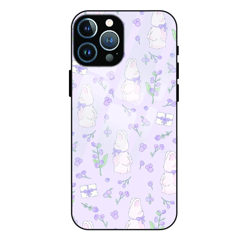 Lavender Bunny Gifts - Glass Case For Apple iPhone 11 Pro