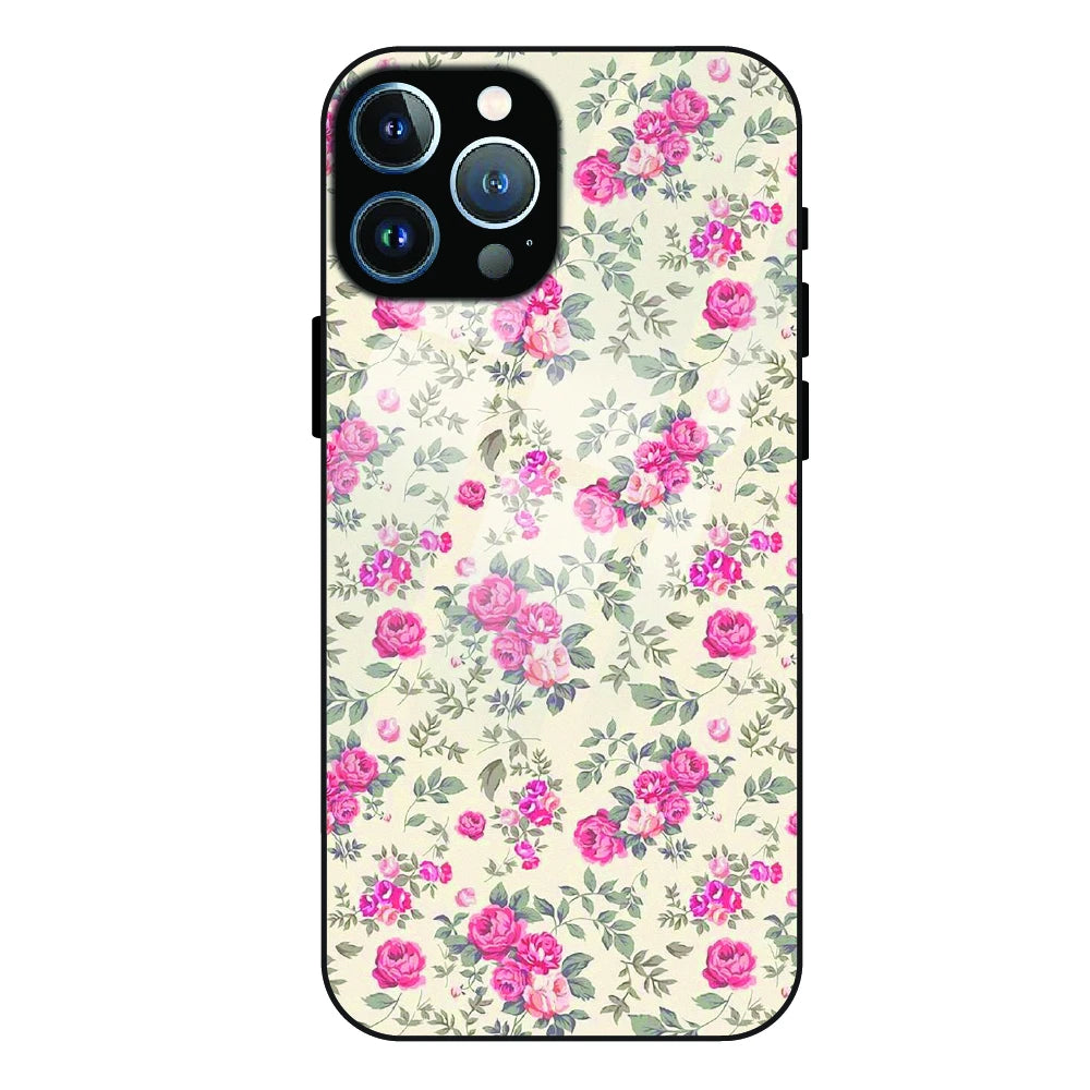 Vintage Rose Meadow - Glass Case For Apple iPhone 11 Pro