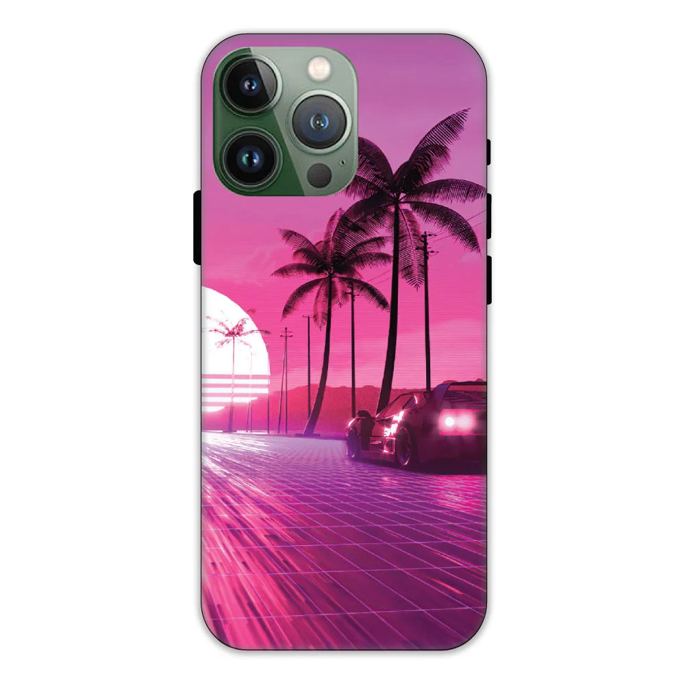 Retro Beach Synthwave Hard Case Apple iPhone 11 Pro Max Models