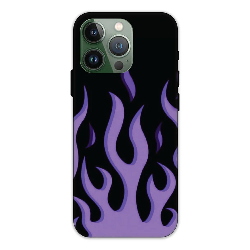 Purple Flames Hard Case Apple iPhone 11 Pro Max Models