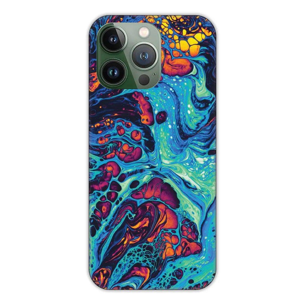 Blue and Orange Swirl Hard Case Apple iPhone 11 Pro Max Models