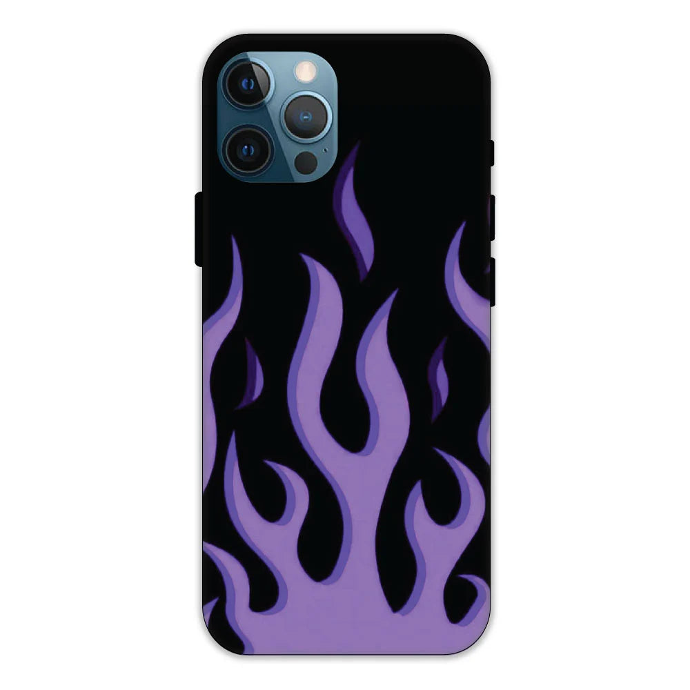 Purple Flames Hard Case Apple iPhone 11 Pro Models