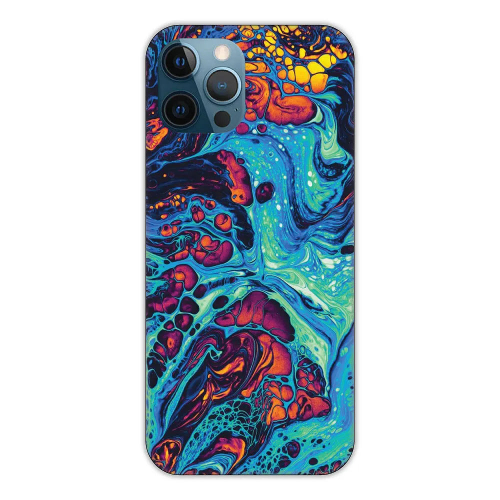 Blue and Orange Swirl Hard Case Apple iPhone 11 Pro Models