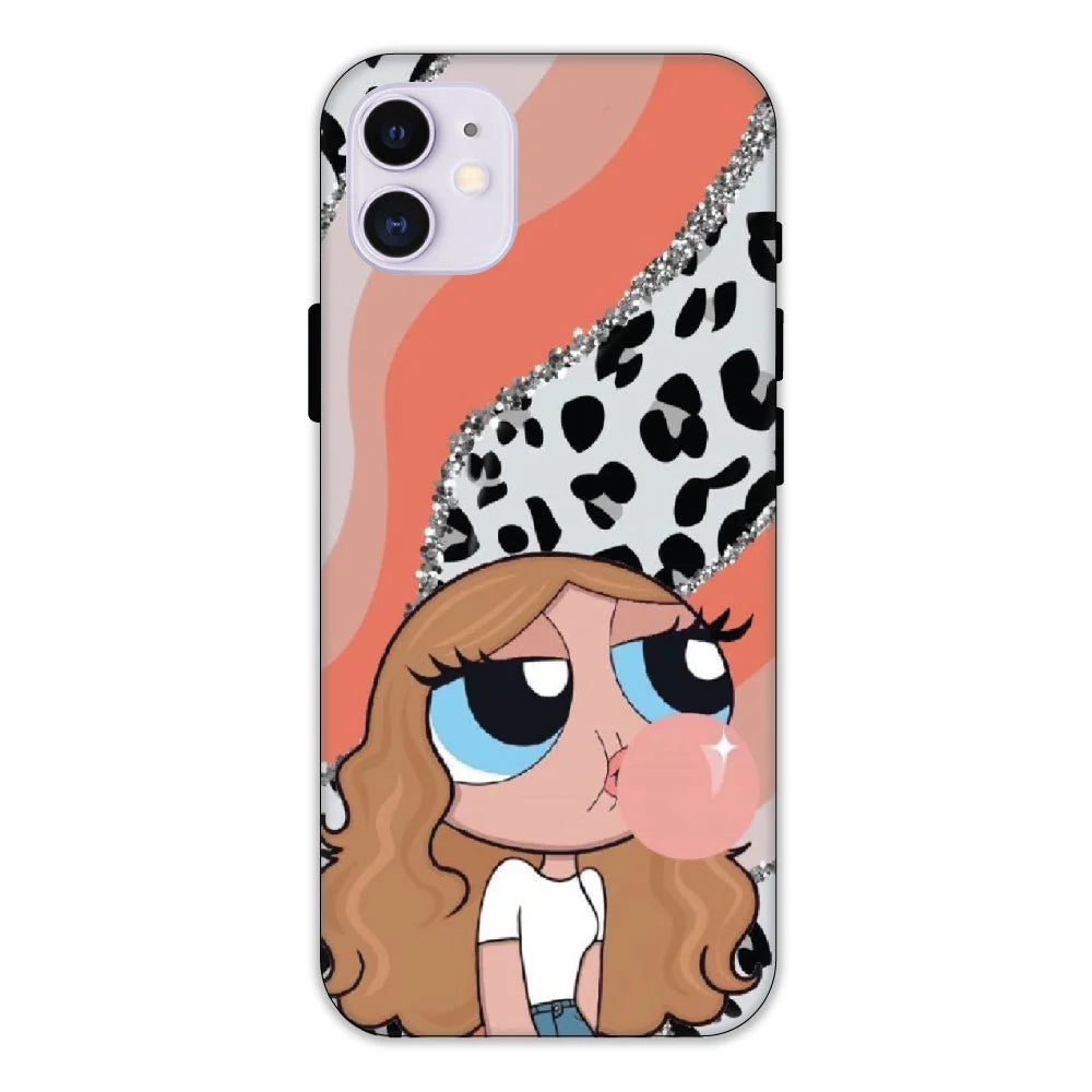 Peach Print Baddie Girl Hard Case Apple iPhone 11 Models