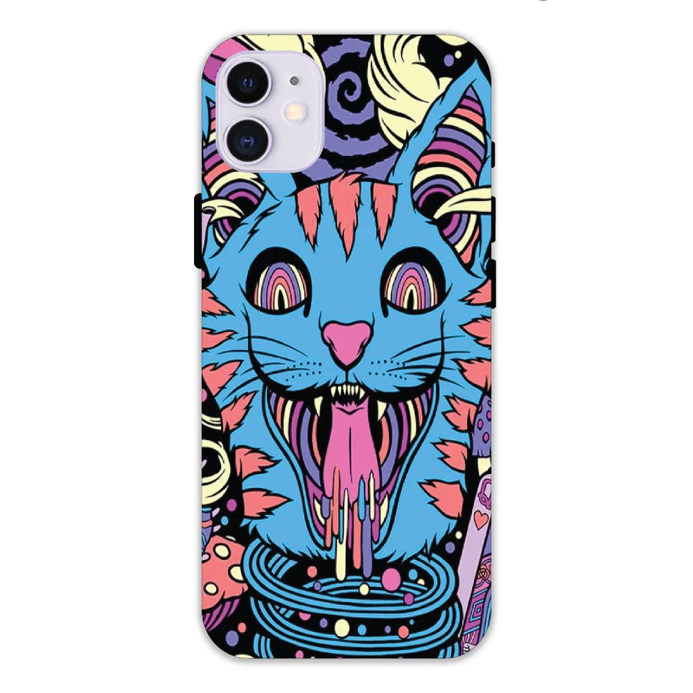 Cat Psychedelic Art Hard Case Apple IPhone 11 Models