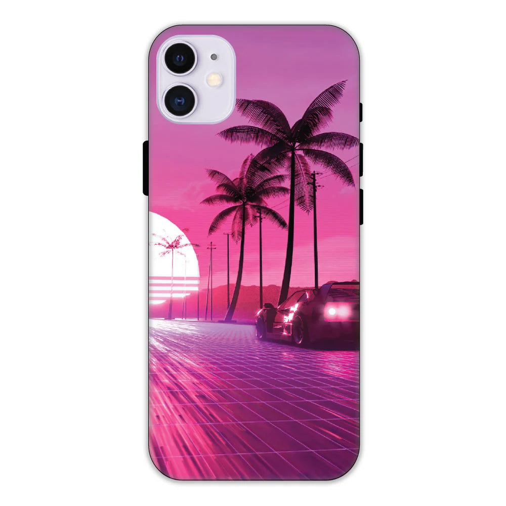 Retro Beach Synthwave Hard Case Apple IPhone 11 Models
