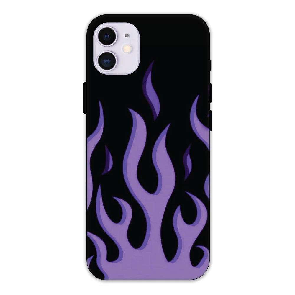 Purple Flames Hard Case Apple iPhone 11 Models