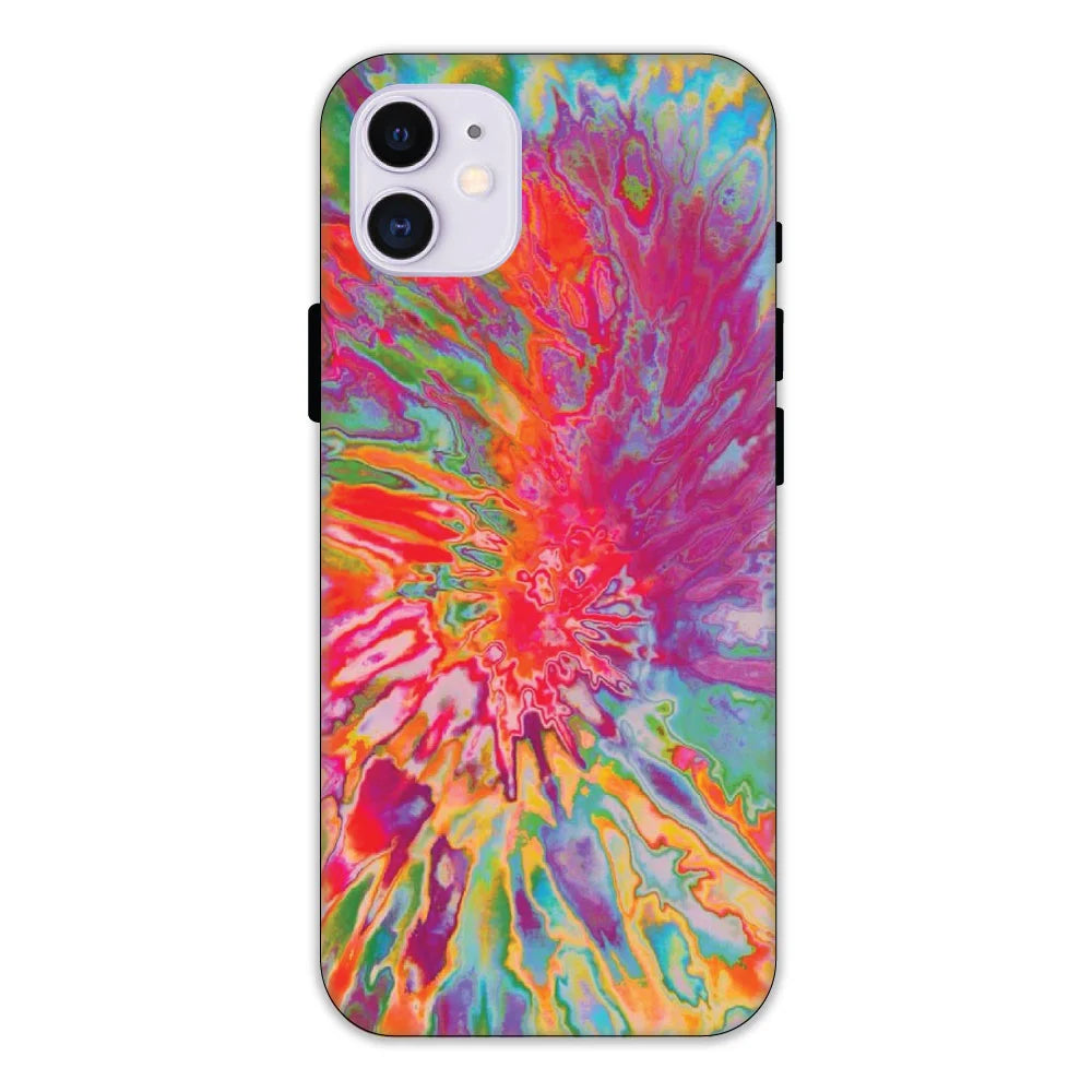 Orange Splash Tie Dye Hard Case Apple iPhone 11 Models