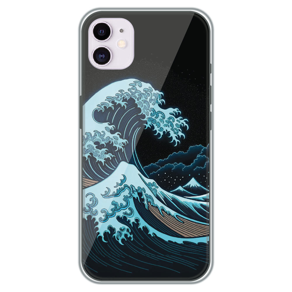 Midnight Tsunami - Printed Silicone Case for Apple iPhone 11