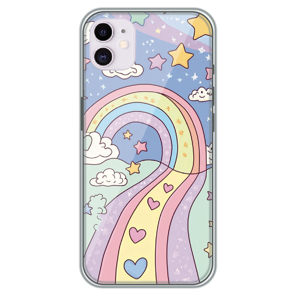 Rainbow Path - Printed Silicone Case for Apple iPhone 11