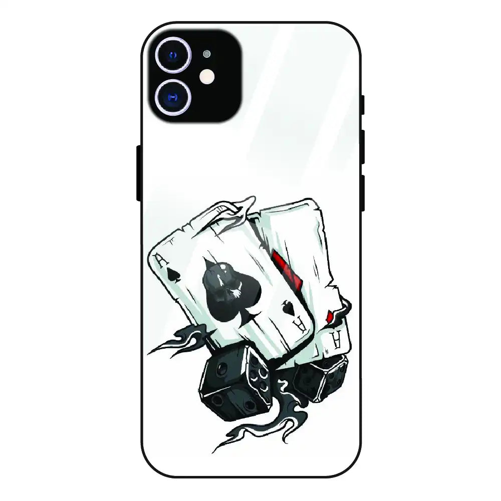 Aces & Dice - Glass Case For Apple iPhone 12