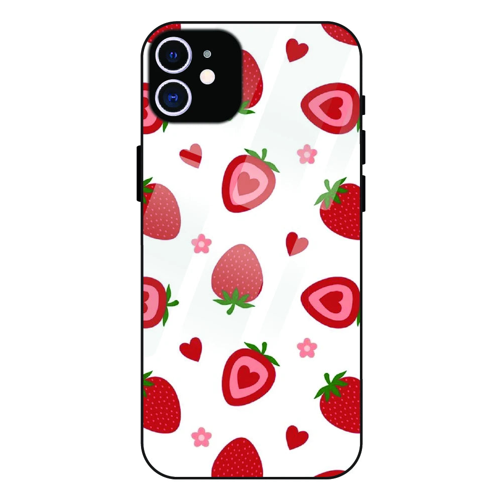 Strawberry - Glass Case For Apple iPhone 12