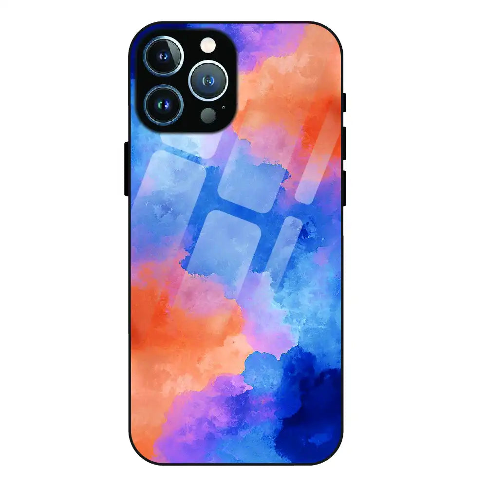Abstract Pastel Cloud Geometry - Glass Case For Apple iPhone 12 Pro