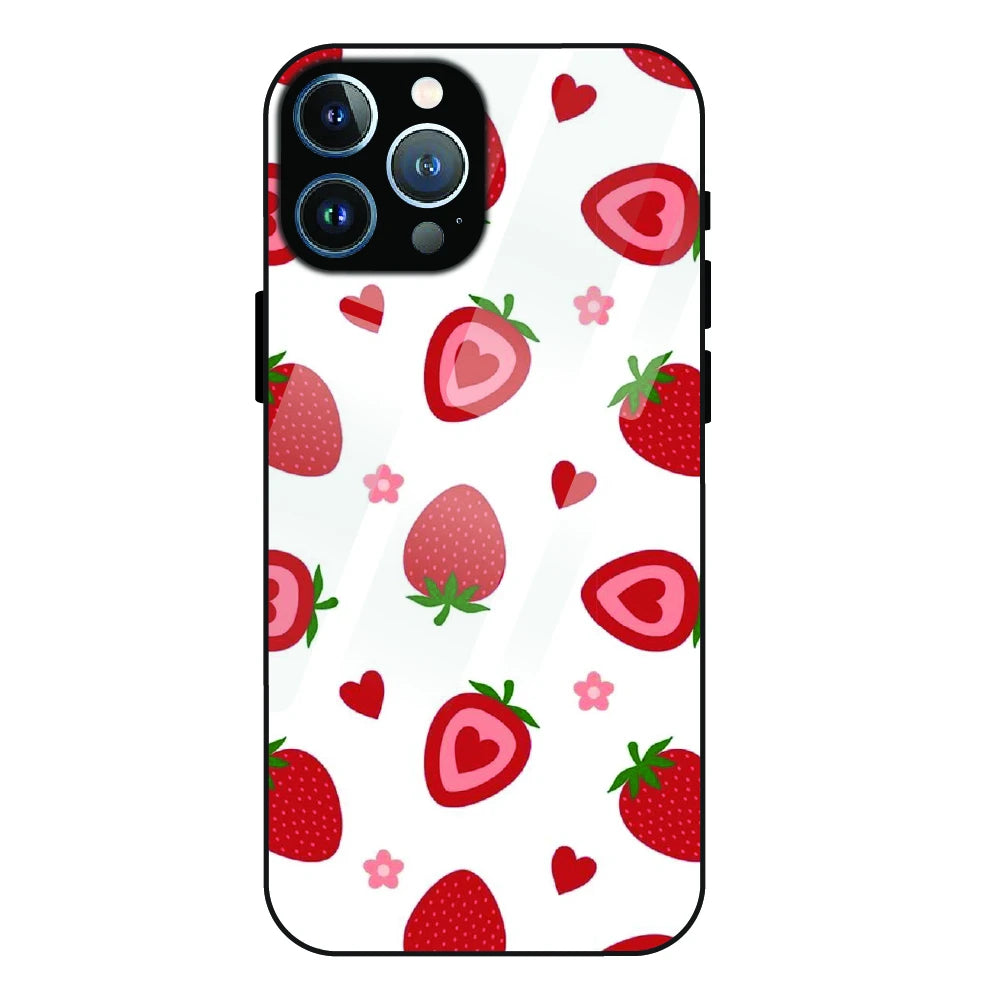 Strawberry - Glass Case For Apple iPhone 12 Pro