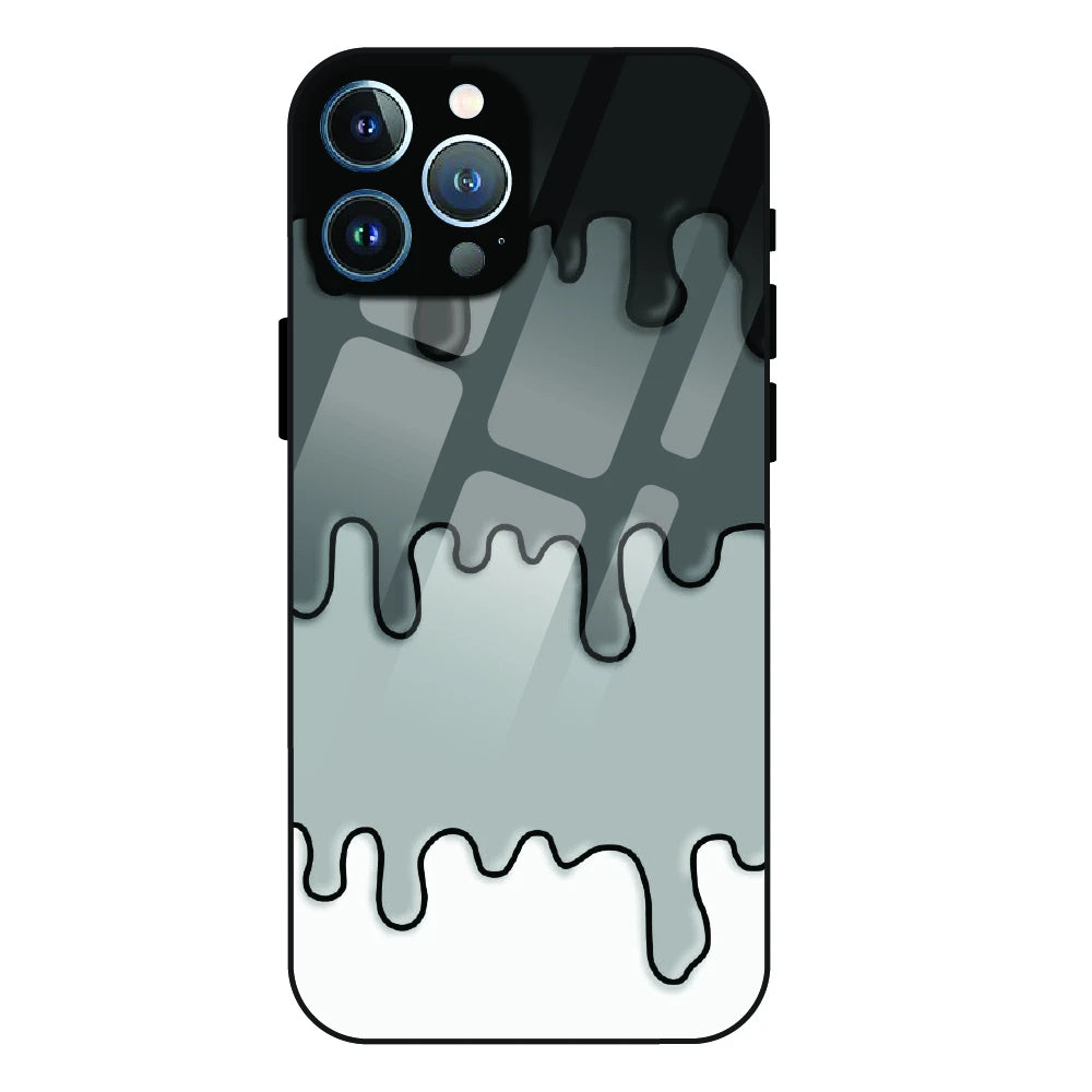 Smoky Drip Abstract - Glass Case For Apple iPhone 12 Pro