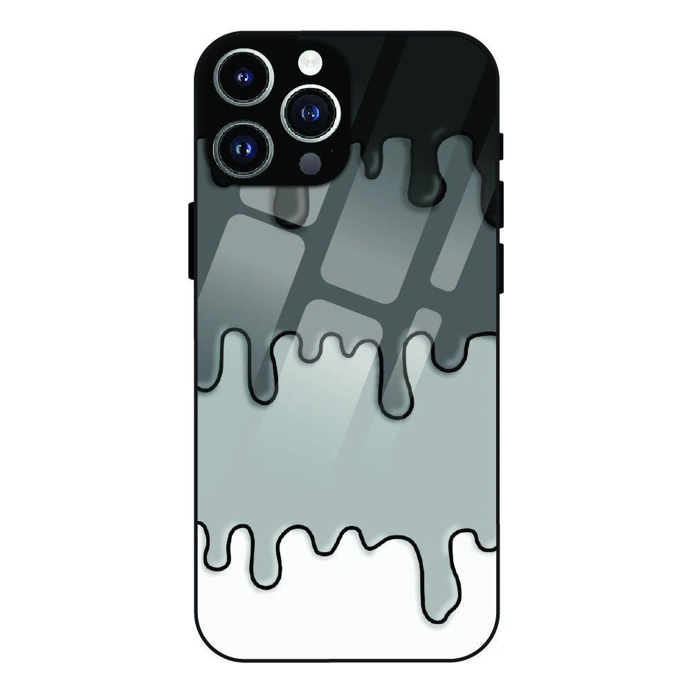 Smoky Drip Abstract - Glass Case For Apple iPhone 12 Pro Max