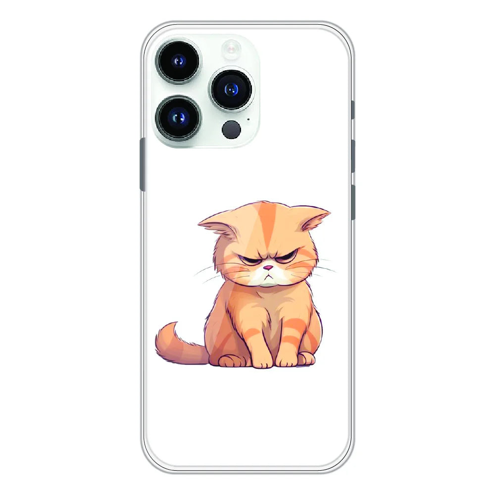 Grumpy Ginger Cat - Printed Silicone Case For Apple iPhone 12 Pro Max