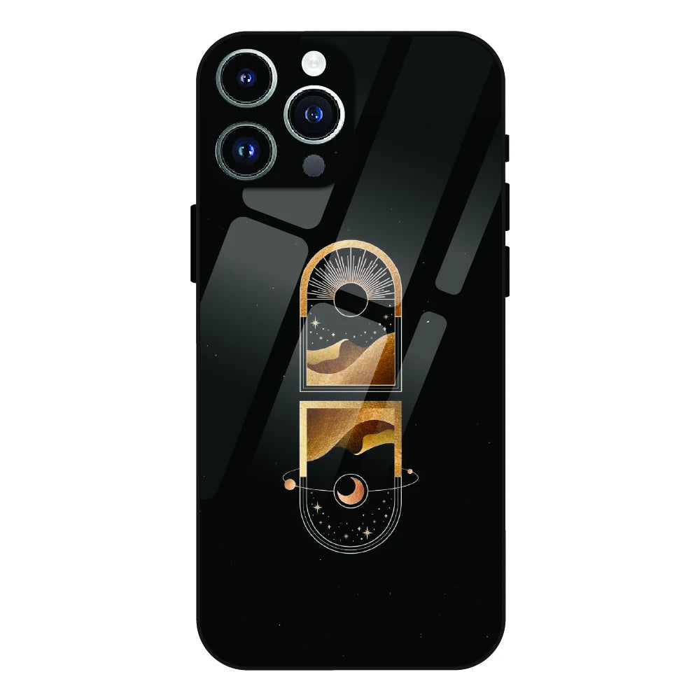 Golden Geometry - Glass Case For Apple iPhone 12 Pro Max