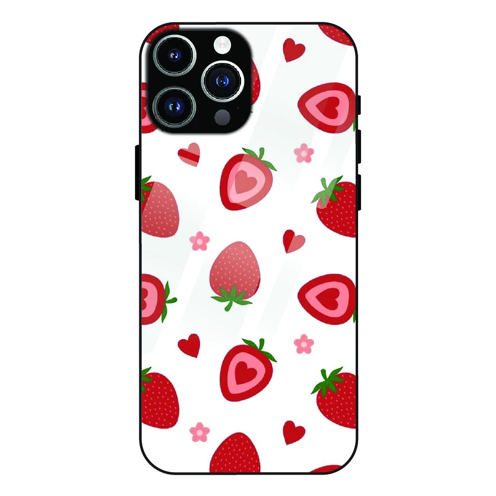 Strawberry - Glass Case For Apple iPhone 12 Pro Max