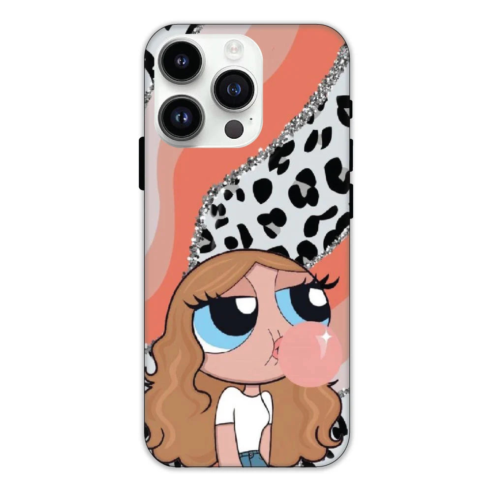Peach Print Baddie Girl Hard Case Apple iPhone 12 Pro Max Models