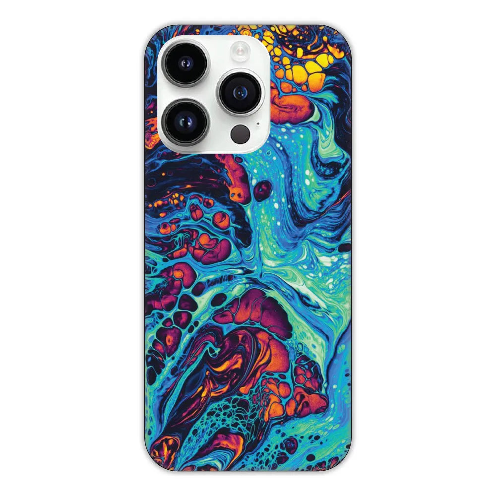 Blue and Orange Swirl Hard Case Apple iPhone 12 Pro Max Models