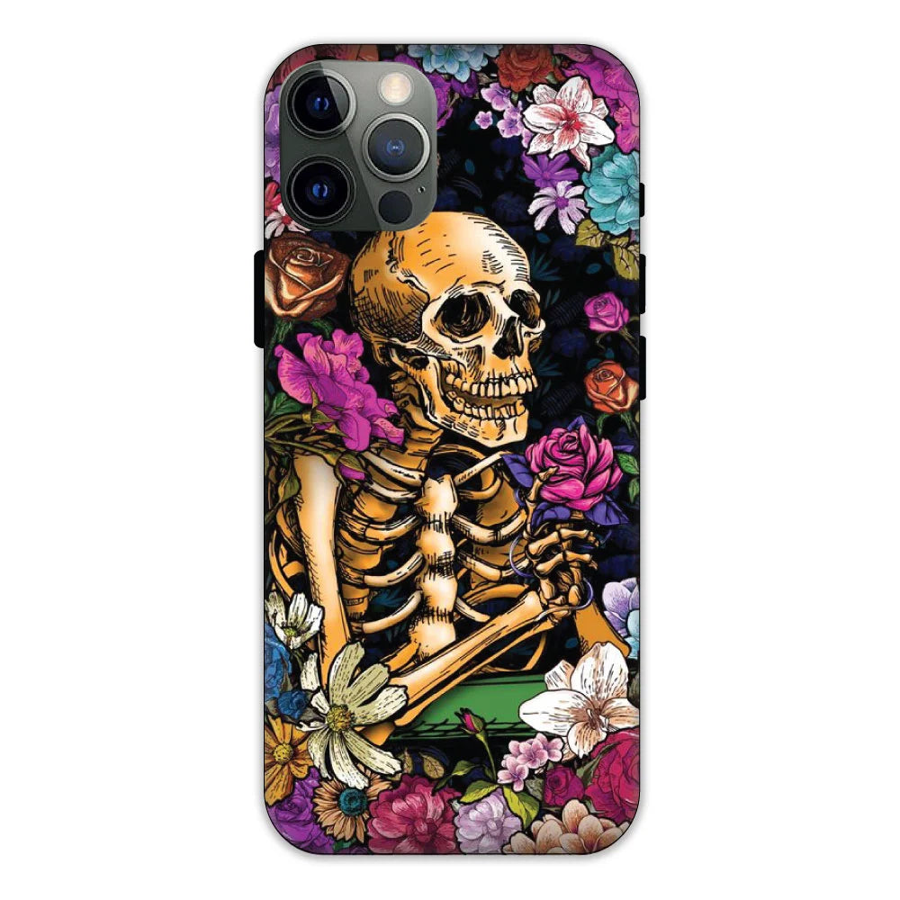 Skeleton & Flowers Hard Case Apple iPhone 12 Pro Models