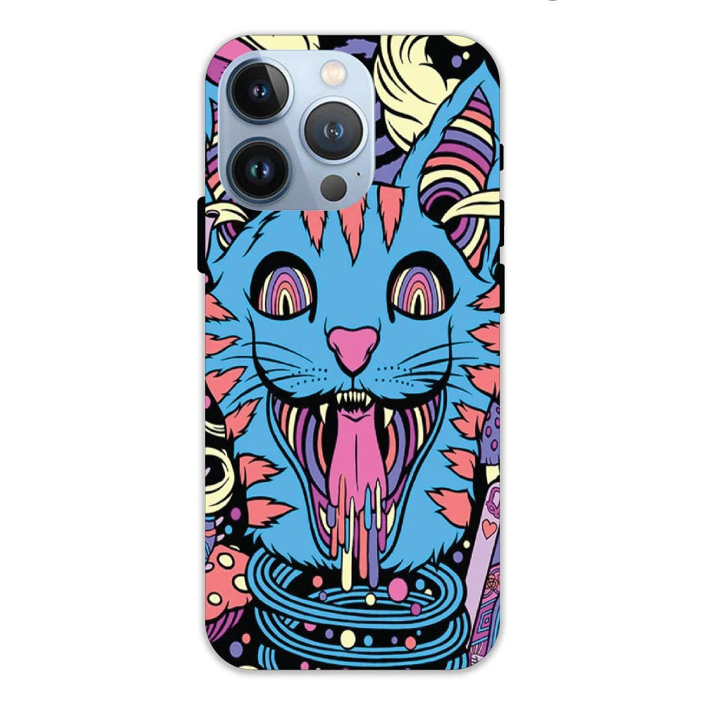 Cat Psychedelic Art Hard Case Apple IPhone 12 Pro Models