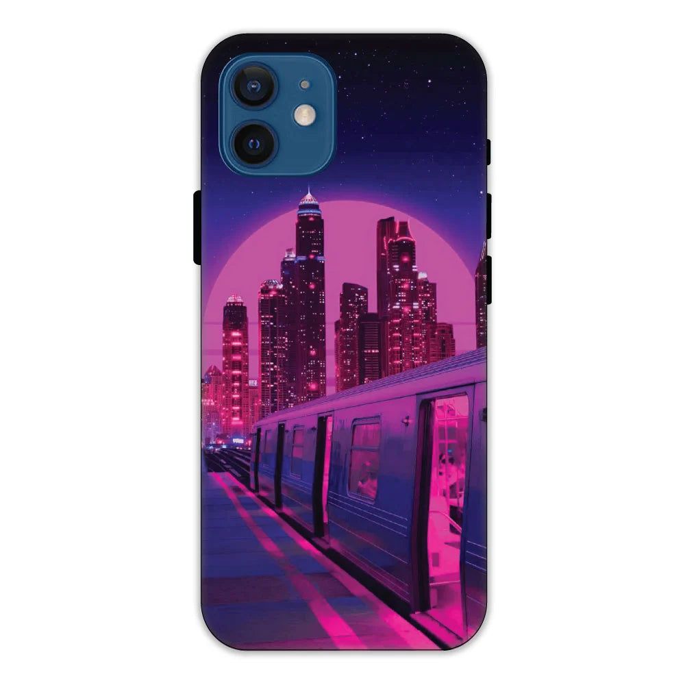Neon City Synthwave Hard Case Apple iPhone 12 Models