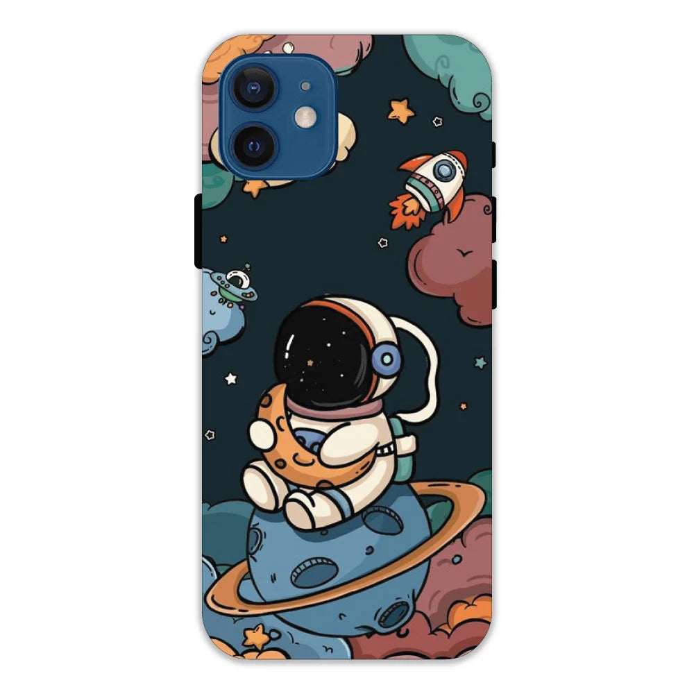 Cute Astronaut Hard Case Apple IPhone 12 Models